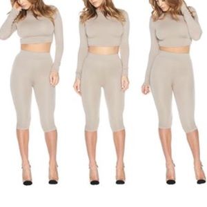 NAKED WARDROBE NUDE TWO PIECE SET